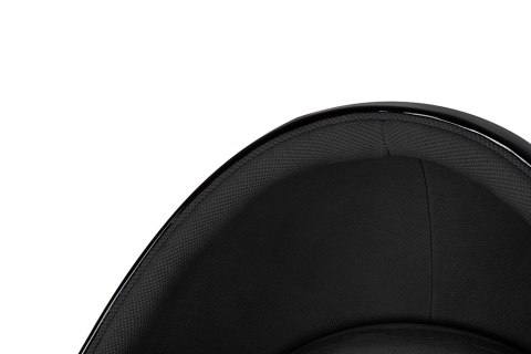 Fotel OVALIA BLACK czarny - włókno szklane, metal