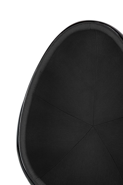 Fotel OVALIA BLACK czarny - włókno szklane, metal
