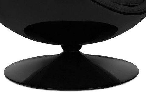 Fotel OVALIA BLACK czarny - włókno szklane, metal