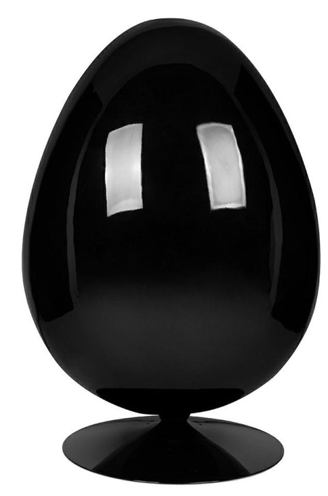 Fotel OVALIA BLACK niebieski - włókno szklane, metal