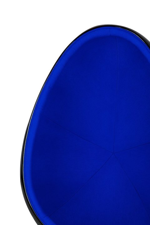 Fotel OVALIA BLACK niebieski - włókno szklane, metal