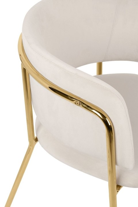 King Home Krzesło barowe DELTA 65 beżowe