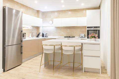 King Home Krzesło barowe DELTA 65 beżowe