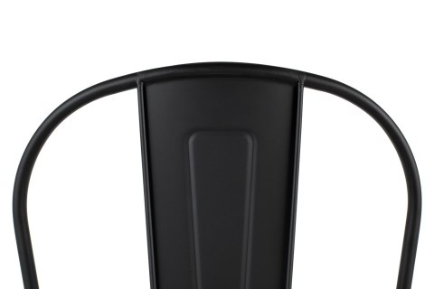 King Home Krzesło barowe TOWER BIG BACK 66 (Paris) czarne