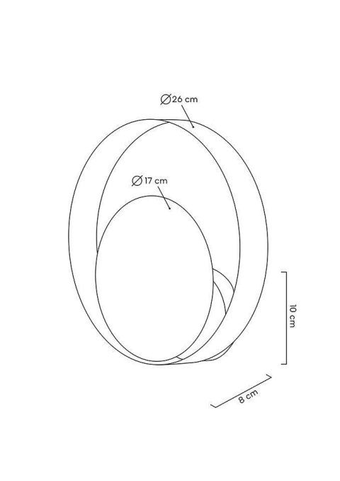 MOOSEE lampa ścienna BAND złota / czarna