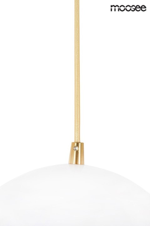Moosee MOOSEE lampa wisząca GLOBE 20 złota