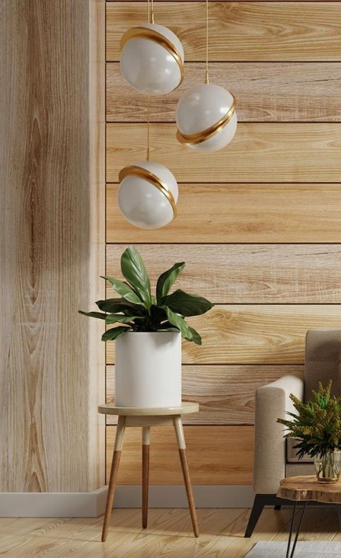 Moosee MOOSEE lampa wisząca GLOBE 20 złota