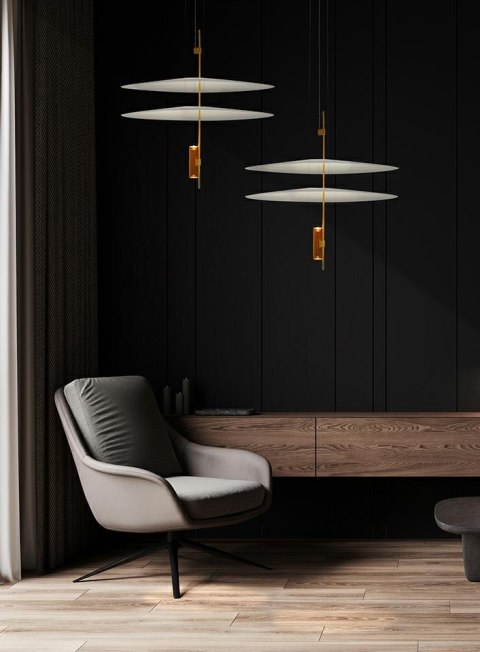 Moosee MOOSEE lampa wisząca PARROT 68 złota