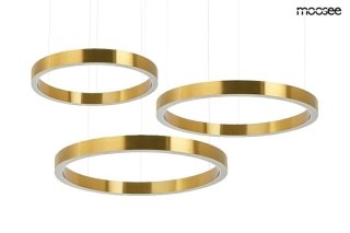 MOOSEE lampa wisząca RING 40 + 60 + 60 złota na jednej podsufitce