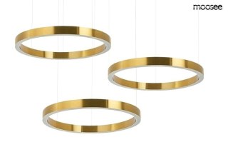 MOOSEE lampa wisząca RING 60 + 60 + 60 złota na jednej podsufitce
