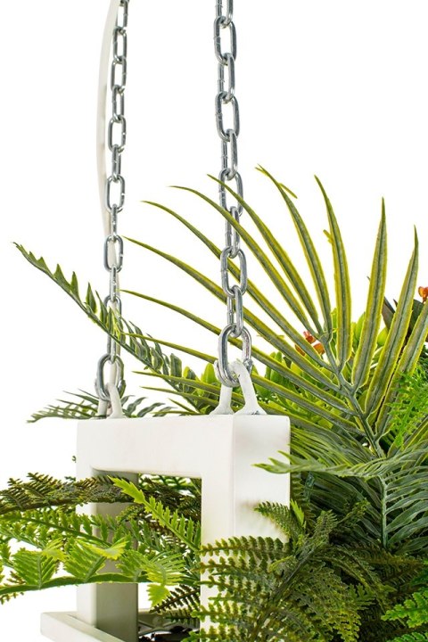 MOOSEE lampa wisząca / kwietnik SEMIRA 100 INDUSTRIAL biała