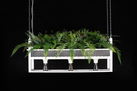 MOOSEE lampa wisząca / kwietnik SEMIRA 100 INDUSTRIAL biała