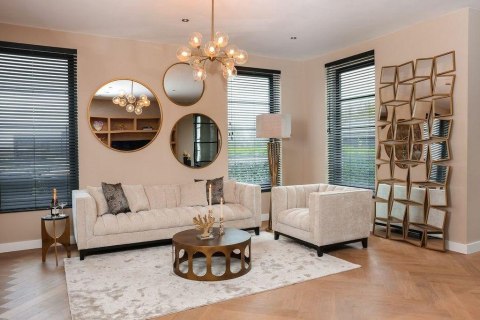 Richmond Interiors RICHMOND lustro ścienne MAERON 70 złote