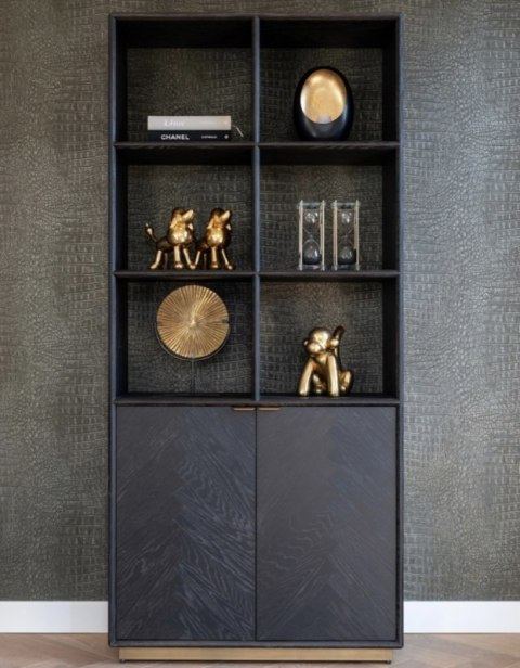 RICHMOND regał BLACKBONE BRASS