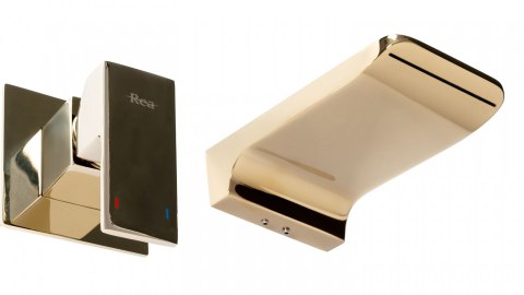 BATERIA UMYWALKOWA PODTYNKOWA MASON ZŁOTA