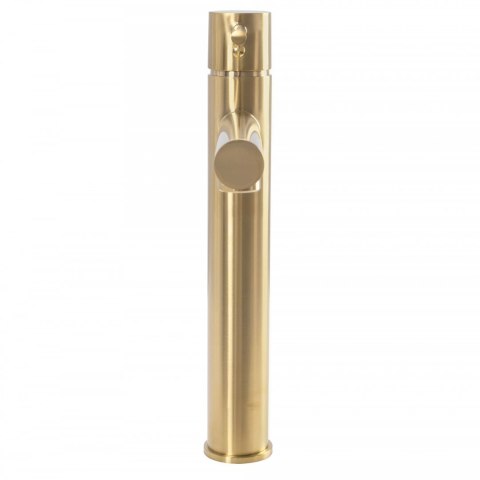 BATERIA UMYWALKOWA TESS ZŁOTA SZCZOTKOWANA WYSOKA