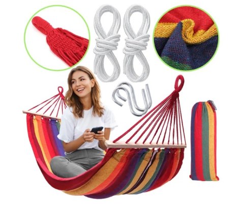 HAMAK 480144B 1-OSOBOWY Z POPRZECZKĄ YELLOW