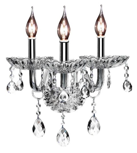 KINKIET 300759 KRYSZTAŁOWY 3-RAMIENNY