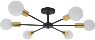LAMPA APP501-6C BLACK/GOLD