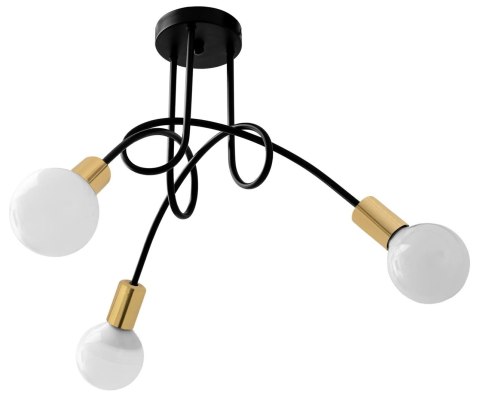 LAMPA APP517-3C PARADISE BLACK/GOLD