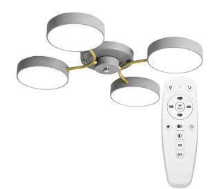 LAMPA APP531-4C GREY/GOLD