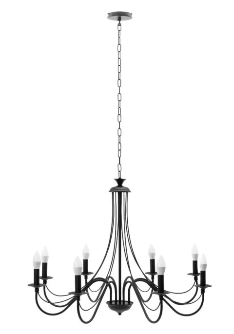 LAMPA APP648-8CP BLACK