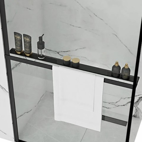 WIESZAK NA RĘCZNIK/PÓŁKA EVO BLACK