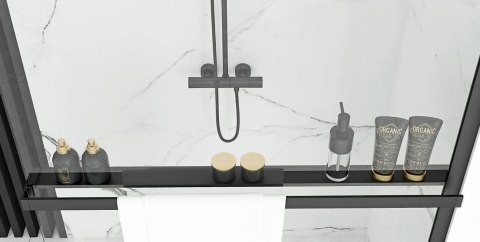 WIESZAK NA RĘCZNIK/PÓŁKA EVO BLACK