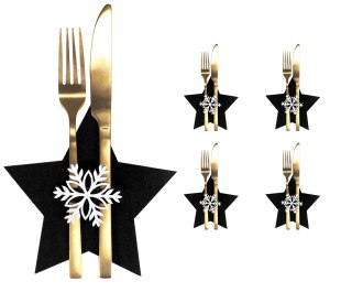 311378A POKROWIEC NA SZTUĆCE STAR BLACK 4SZT