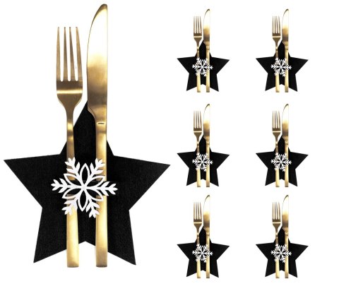 311378A POKROWIEC NA SZTUĆCE STAR BLACK 6SZT