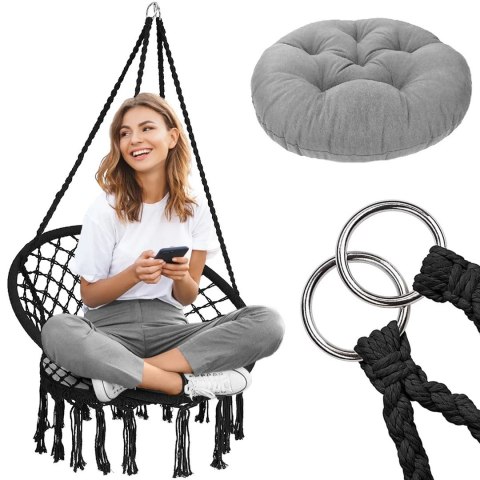 490129A FOTEL WISZĄCY HUŚTAWKA Z PODUSZKĄ