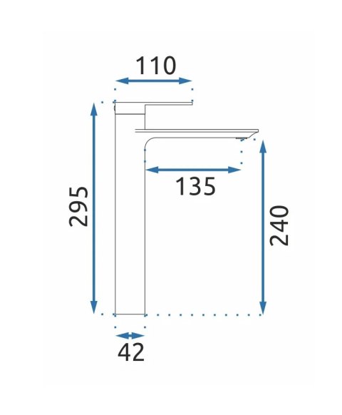BATERIA UMYWALKOWA MY1902-21C STORM CHROM WYSOKA