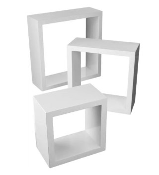 KOMPLET 3szt PÓŁEK FFT300/270/240 WHITE