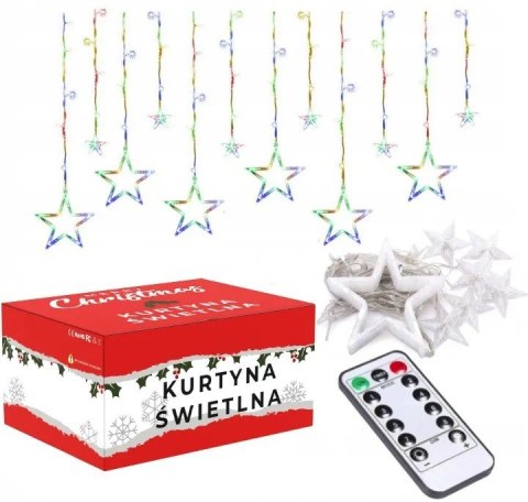 KURTYNA GWIAZDY CD002-138 MULTICOLOR Z PILOTEM