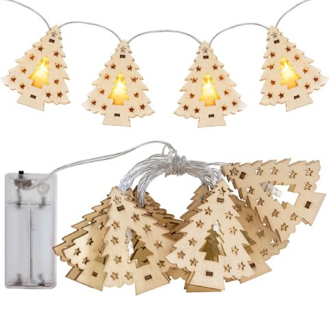 KURTYNA LED CD009 MDF CHOINKI 10LED 10cm