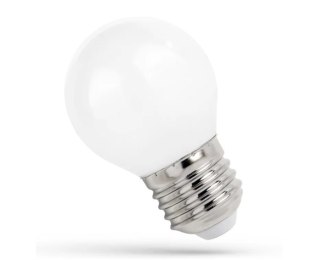 ŻARÓWKA LED KULKA E-27 230V 1W COG WW WOJ+14585