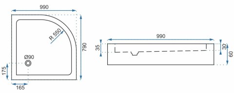 BRODZIK LOOK WHITE 80x80