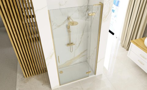 DRZWI PRYSZNICOWE HUGO BRUSH GOLD 80