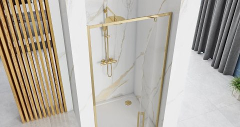 DRZWI PRYSZNICOWE RAPID SWING GOLD 90