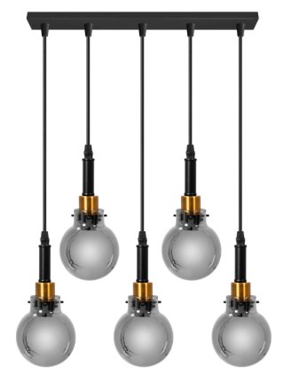 LAMPA APP1126-5CP BLACK GOLD