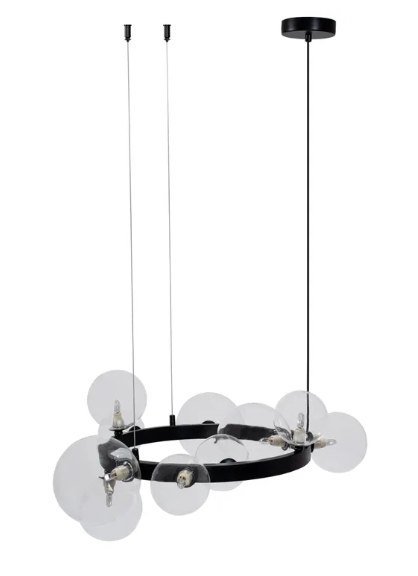 LAMPA APP1159-10CP BLACK TRANSPARENT