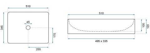 UMYWALKA INGA BLACK MARBLE MATT- NABLATOWA