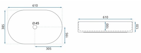 UMYWALKA NADIA 60 SAND MATT - NABLATOWA