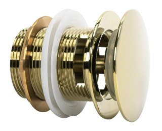 KOREK DO WANNY Z PRZELEWEM ZŁOTY 6cm