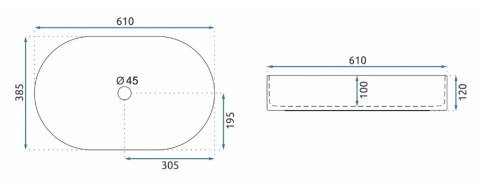 UMYWALKA NADIA 60 BEIGE MATT - NABLATOWA