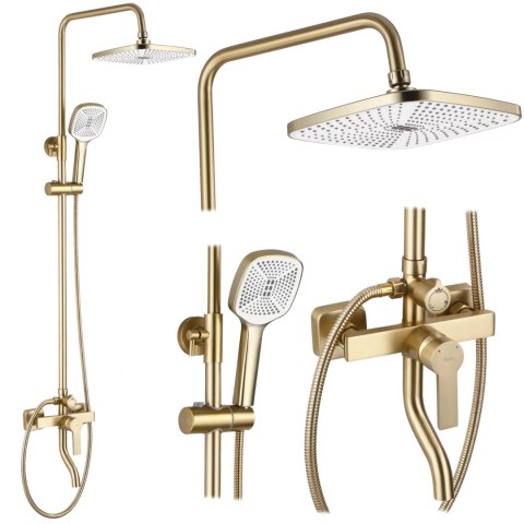 ZESTAW NATRYSKOWY MY2021-77GG ARGUS ZŁOTY SZCZOTKO