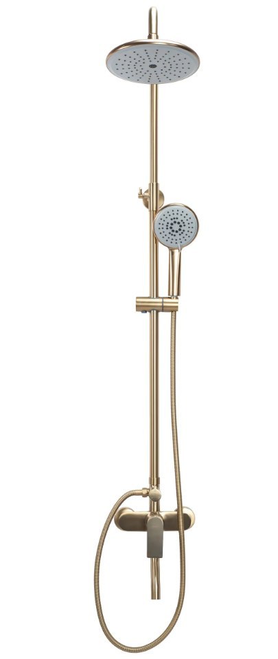 ZESTAW NATRYSKOWY VERSO ZŁOTY SZCZOTKOWANY