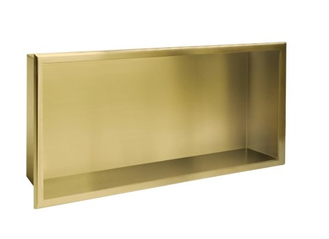 PÓŁKA WNĘKOWA 09 30x60x10 ZLOTY SZCZOTKOWANY