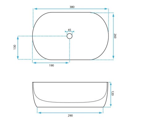 UMYWALKA AMELIA MINI 38 STONE MATT - NABLATOWA