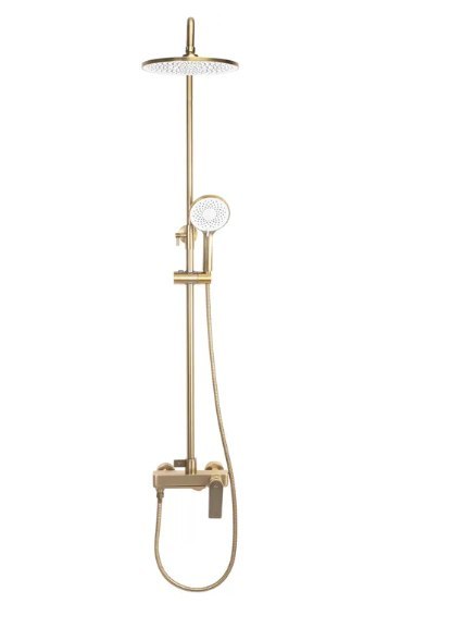 ZESTAW NATRYSKOWY AVALON ZŁOTY SZCZOTKOWANY